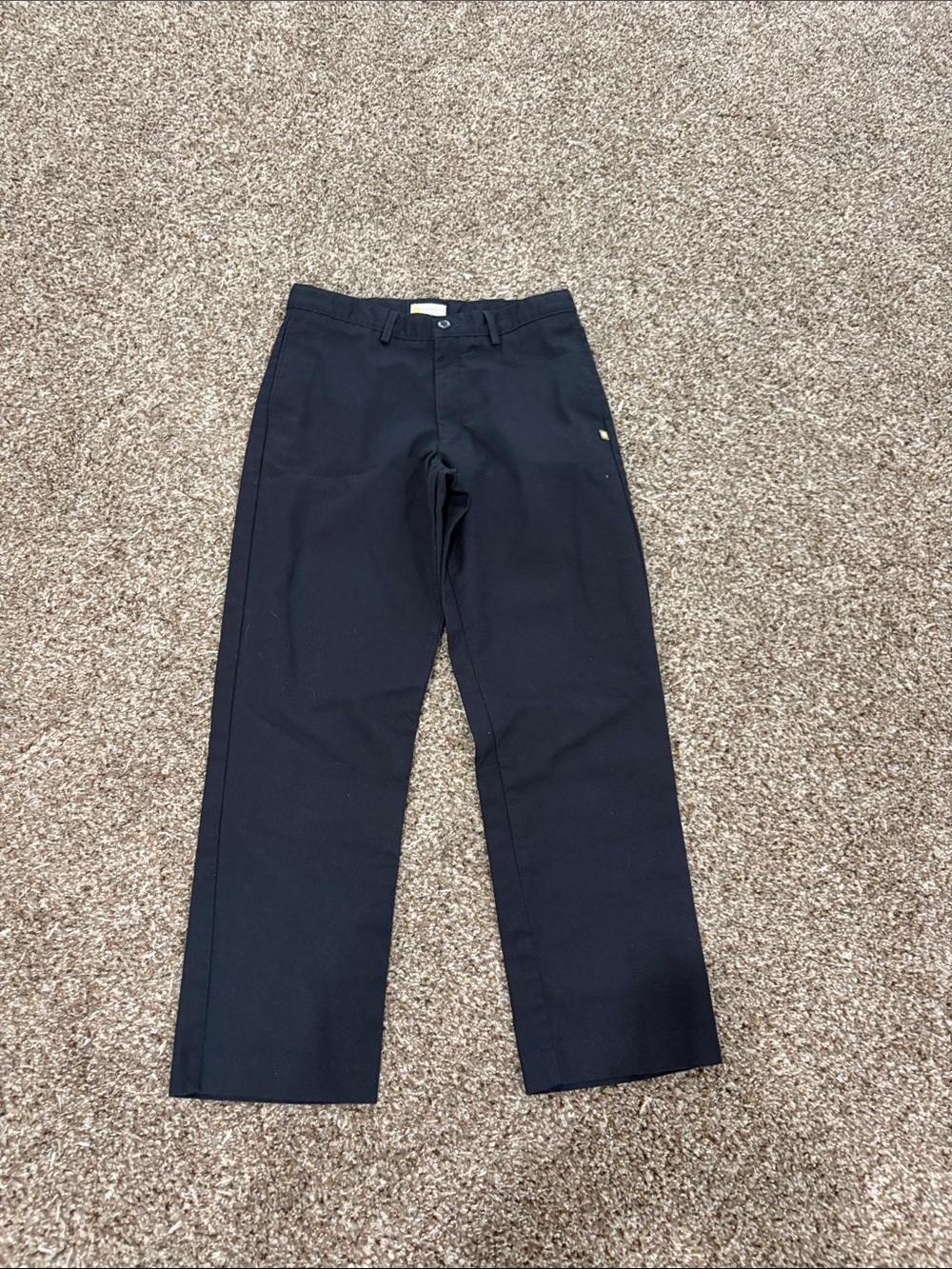 Kids Black Casual Straight-Leg Pants - Everyday Comfort
